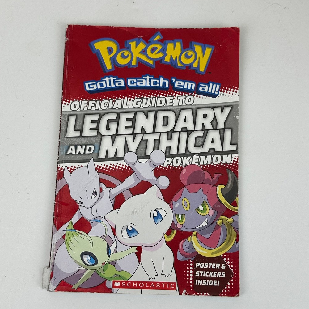 Pokemon Official Guide to Legendary and Mythical Pokemon Scholastic Book 2016